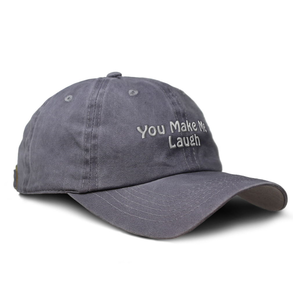Soft Washed Baseball Cap You Make Me Laugh Love Cotton Dad Hats for Men & Women - Picture 8 of 13