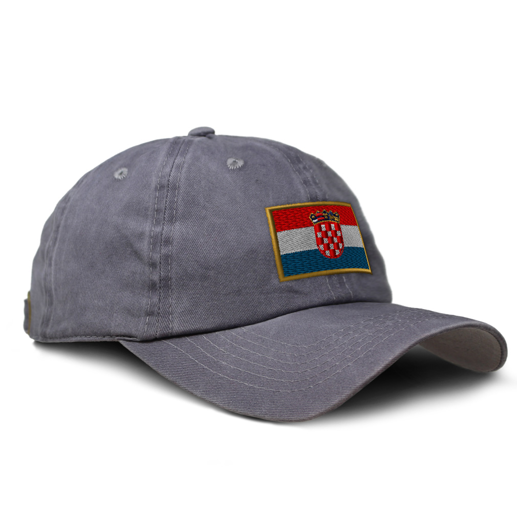 Soft Washed Baseball Cap Croatia Olympics Sports Cotton Dad Hats for Men & Women - Picture 8 of 15