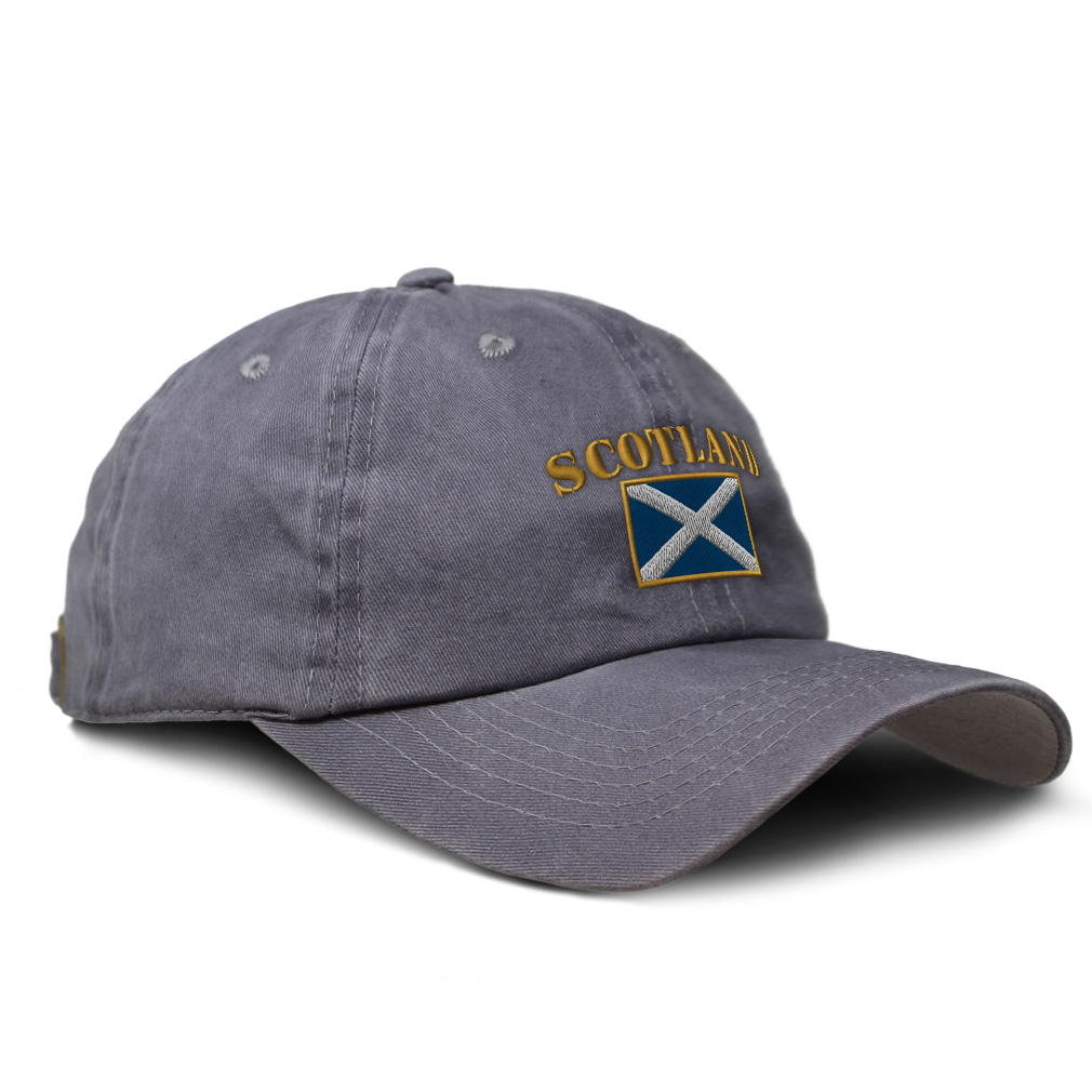 Washed Cotton Baseball Cap Scotland Flag Flags Cotton Dad Hats for Men & Women - Picture 8 of 13