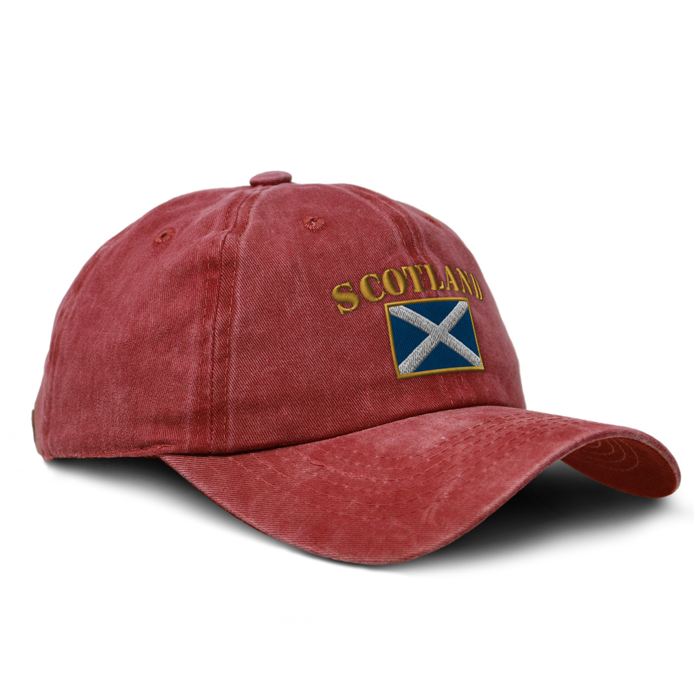 Washed Cotton Baseball Cap Scotland Flag Flags Cotton Dad Hats for Men & Women - Picture 12 of 13
