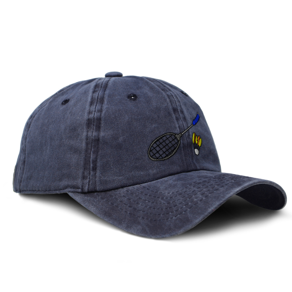 Soft Washed Baseball Cap Badminton Racket Olympics Dad Hats for Men ...
